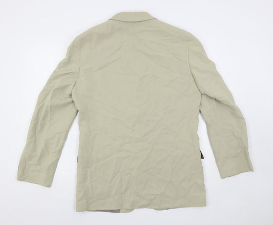 Marks and Spencer Mens Beige Lyocell Jacket Suit Jacket Size 38 Regular