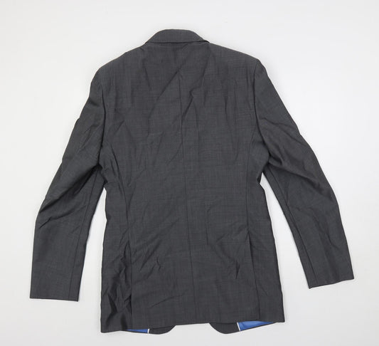 Marks and Spencer Mens Grey Wool Jacket Suit Jacket Size 38 Regular