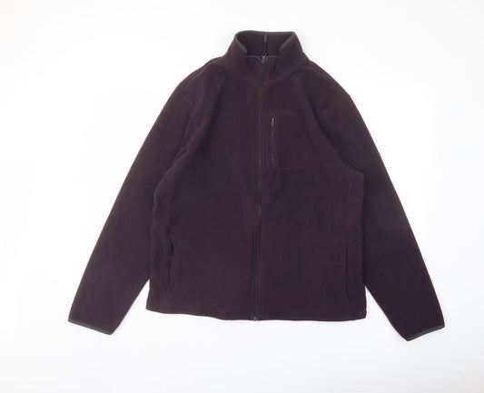 Marks & Spencer Mens Purple Jacket Size M Zip