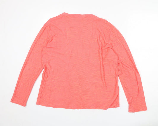 Lily & Me Womens Pink Jacket Blazer Size 12 - Ribbed