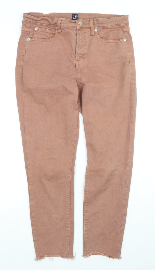 Gap Womens Brown Cotton Skinny Jeans Size 29 in L25 in Regular Zip