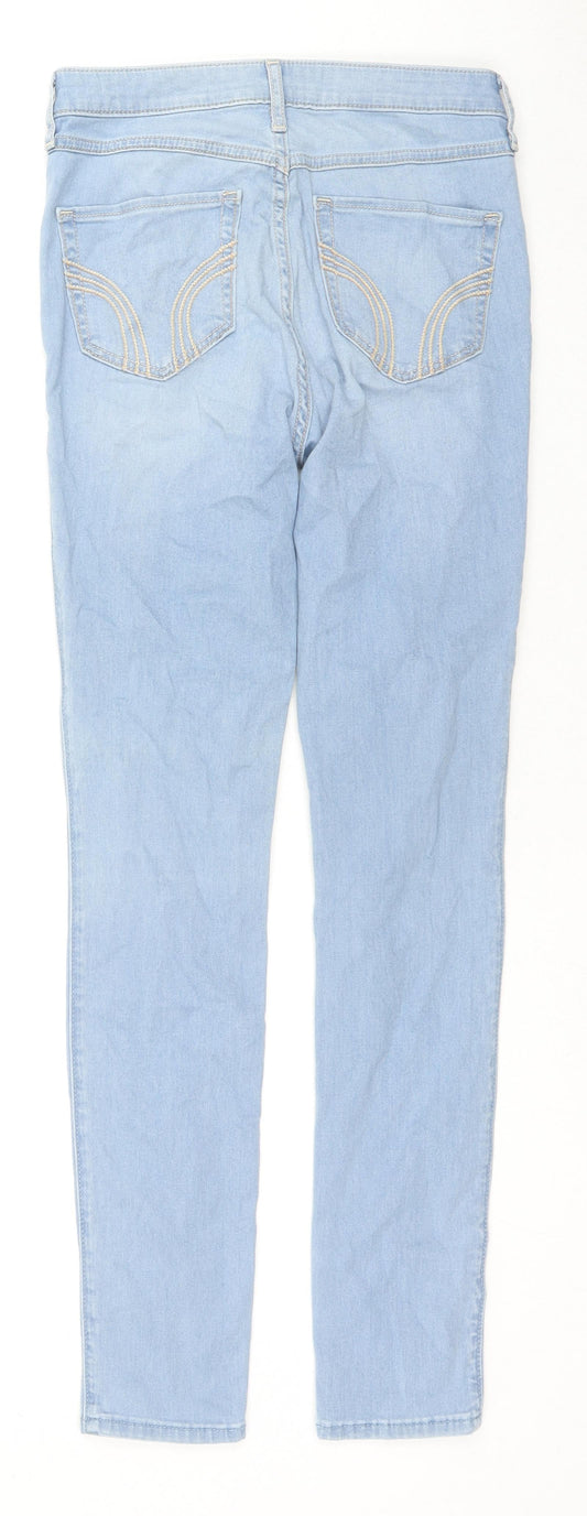Hollister Womens Blue Cotton Skinny Jeans Size 27 in L29 in Regular Zip