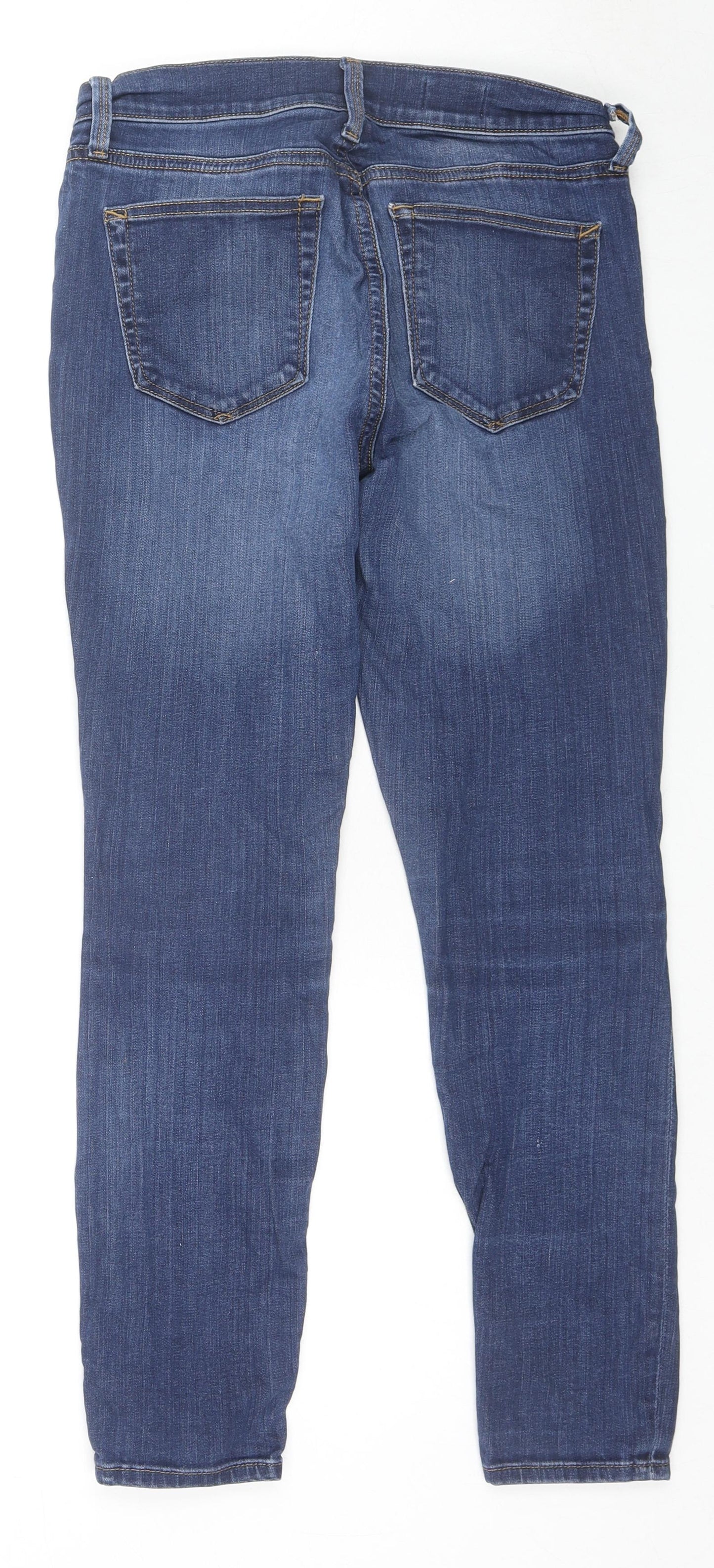 Gap Womens Blue Cotton Skinny Jeans Size 28 in L27 in Regular Zip