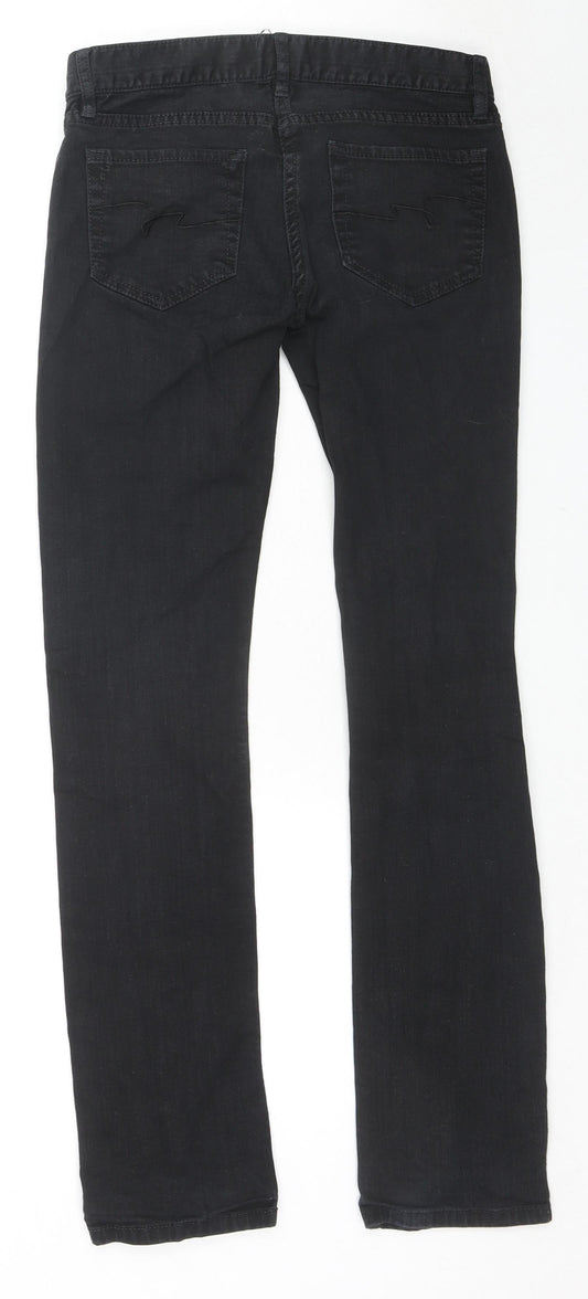 French Connection Womens Blue Cotton Skinny Jeans Size 8 L30 in Regular Zip