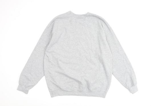 Lydia Lovegrove Womens Grey Cotton Pullover Sweatshirt Size L Pullover