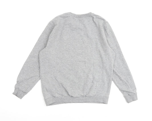 Disney Womens Grey Cotton Pullover Sweatshirt Size 10 Pullover