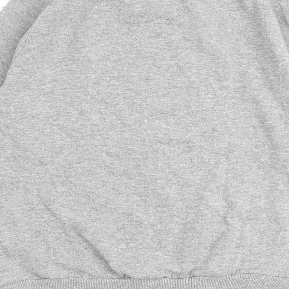 Disney Womens Grey Cotton Pullover Sweatshirt Size 10 Pullover