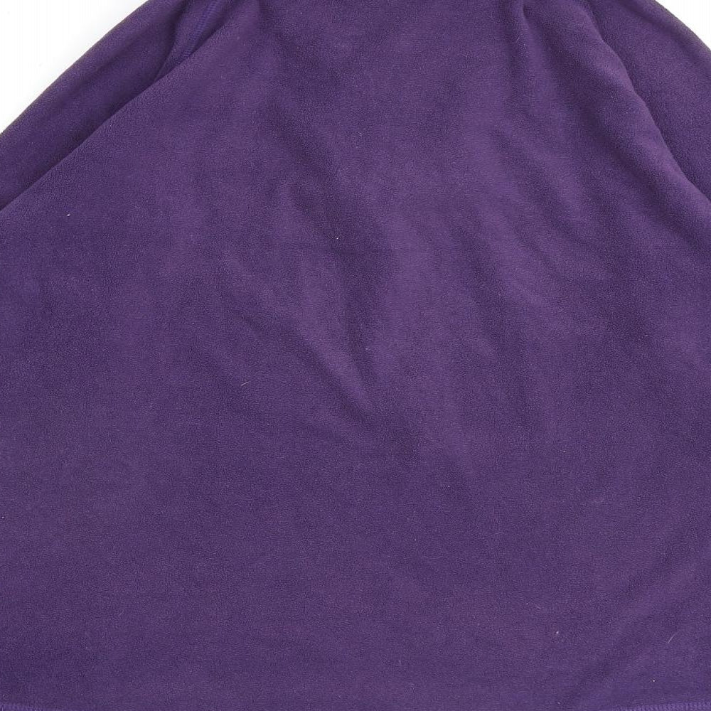 Mountain Life Womens Purple Houndstooth Polyester Pullover Sweatshirt Size S Zip