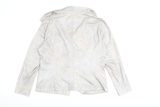 Gerry Womens Silver Jacket Size 16 Snap