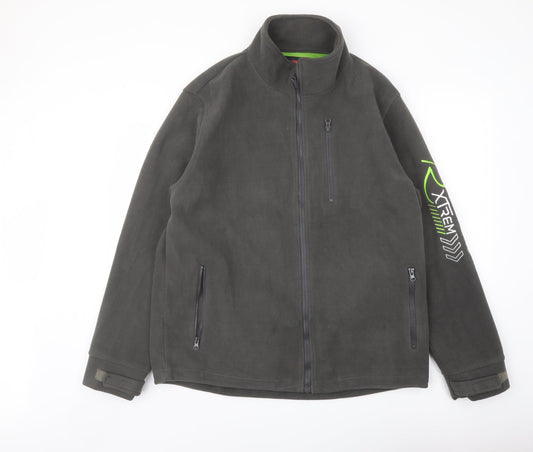 Additional front view of Atlas men’s green jacket, size L, zip