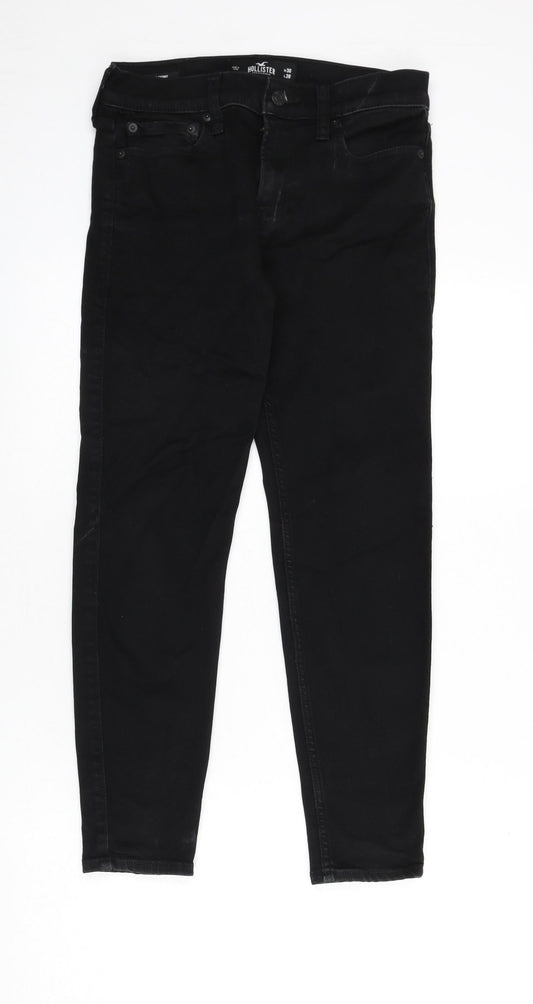 Hollister Mens Black Cotton Straight Jeans Size 30 in L38 in Regular Zip