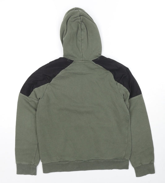H&M Boys Green Cotton Pullover Sweatshirt Size 10-11 Years Pullover - Active Vibes Technical Age 10-12 Years