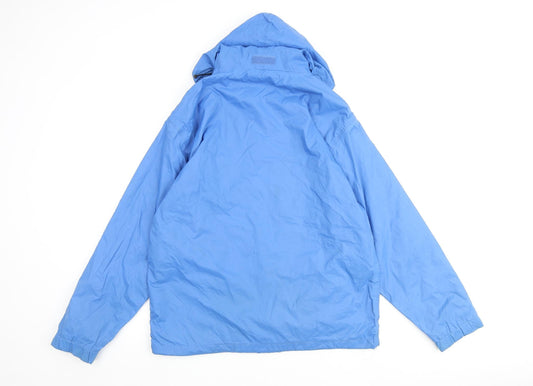 Kilim Anjaro Mens Blue Rain Coat Coat Size S Zip