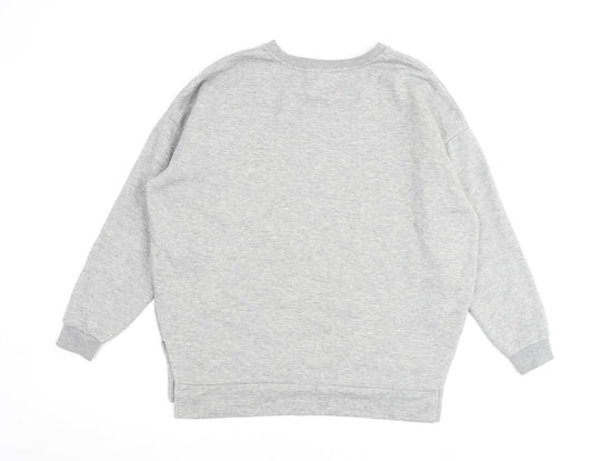 Disney Womens Grey Cotton Pullover Sweatshirt Size 10 Pullover