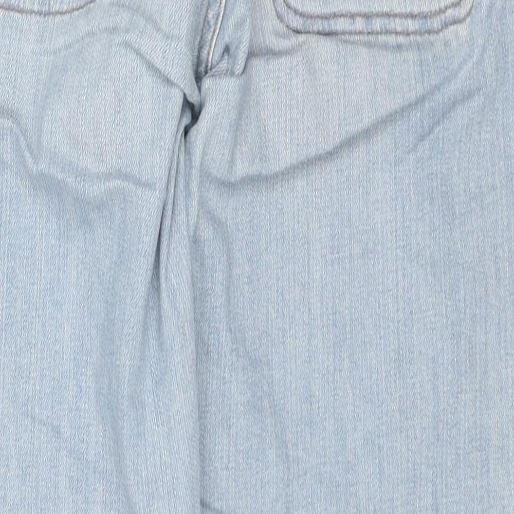 Gap Womens Blue Cotton Cropped Jeans Size 32 in L25 in Regular Zip