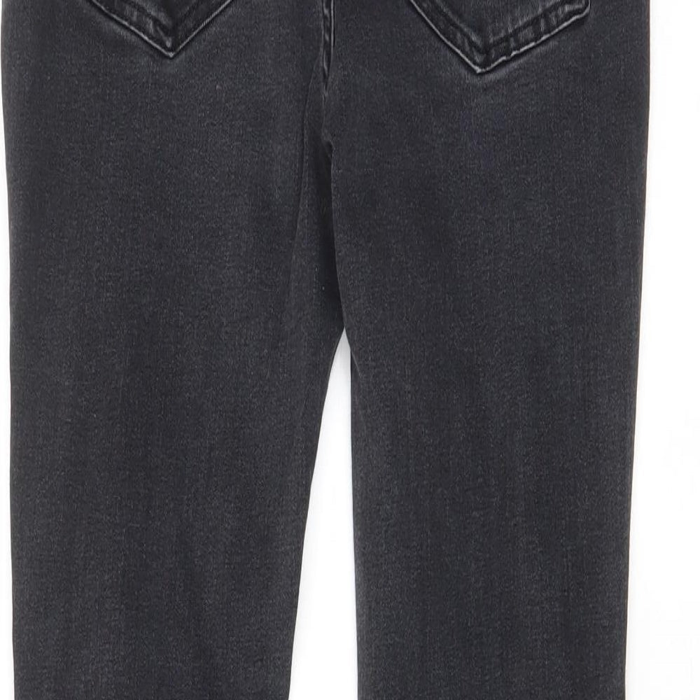 Pre London Womens Black Cotton Skinny Jeans Size 30 in L25 in Regular Zip - Pockets