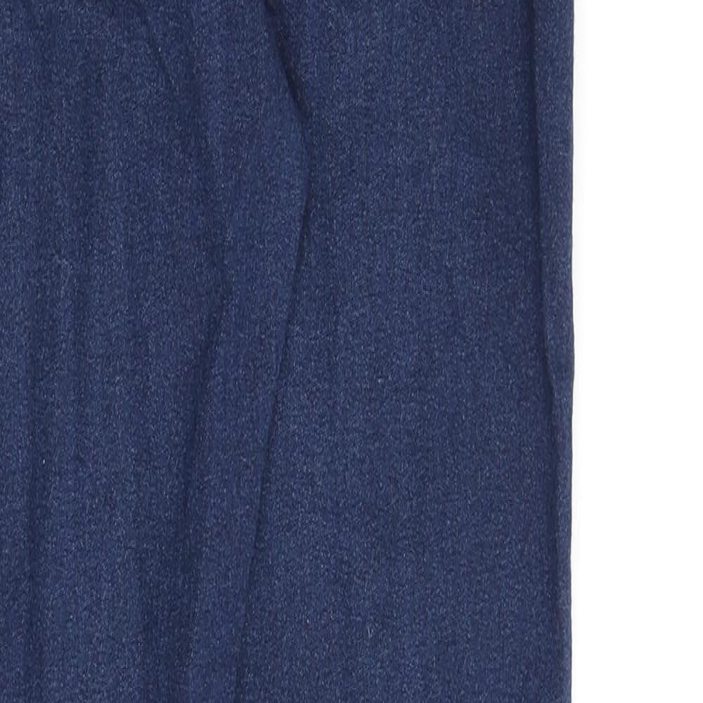 Brand and care label for Denim & Co. women’s blue cotton jegging jeans, size UK 10, 27-inch leg regular