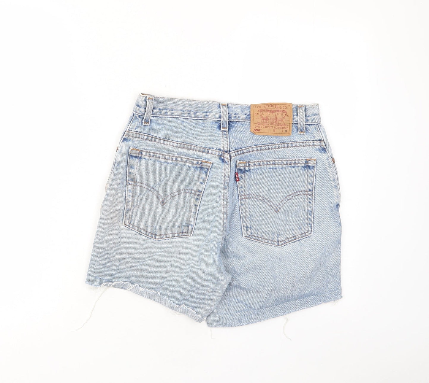Levi's Womens Blue Camel Basic Shorts Size 28 in L5 in Regular Zip - Pockets