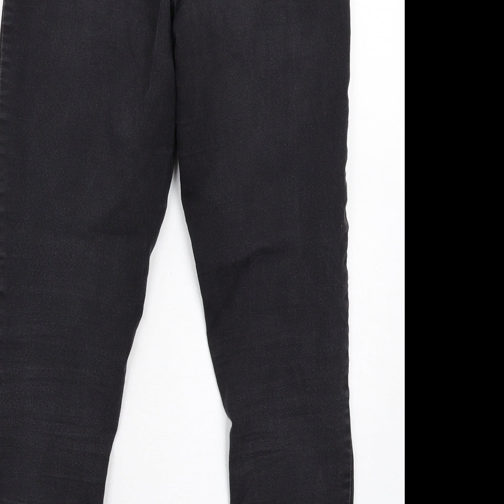 Marks and Spencer Womens Grey Cotton Jegging Jeans Size 12 L28 in Regular