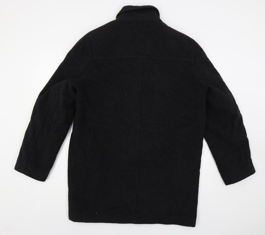 Lakeland Mens Grey Overcoat Coat Size 38 Button