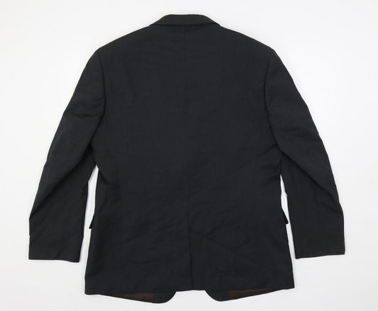 Marks and Spencer Mens Grey Polyester Jacket Suit Jacket Size 44 Regular