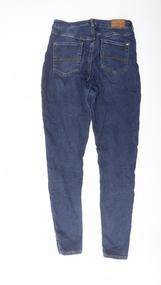 Jack Wills Womens Blue Cotton Skinny Jeans Size 26 in L32 in Regular Button
