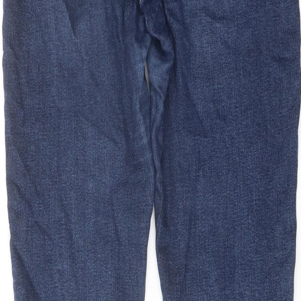 Jack Wills Womens Blue Cotton Skinny Jeans Size 26 in L32 in Regular Button