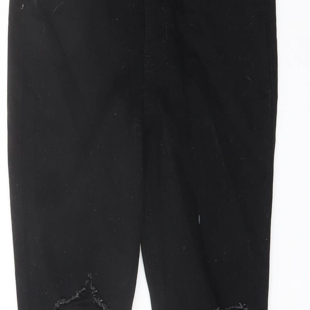 Hollister Womens Black Cotton Skinny Jeans Size 27 in L26 in Regular Button