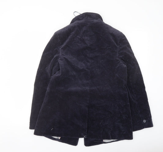 Per Una Womens Blue Jacket Size 10 Button