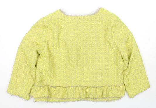 River Island Womens Yellow Jacket Blazer Size 10