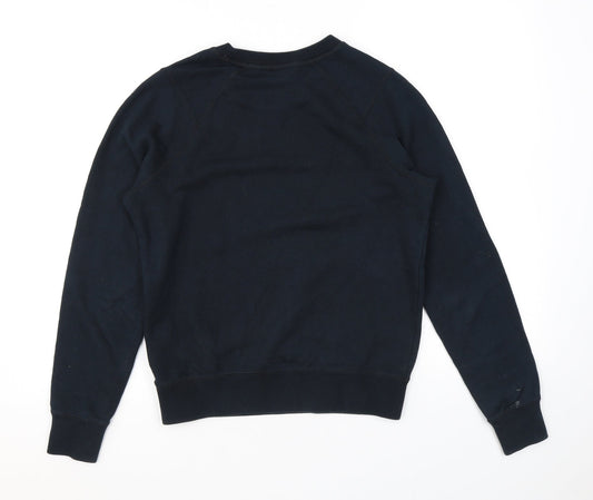 Reebok Mens Black Cotton Pullover Sweatshirt Size XS - Logo