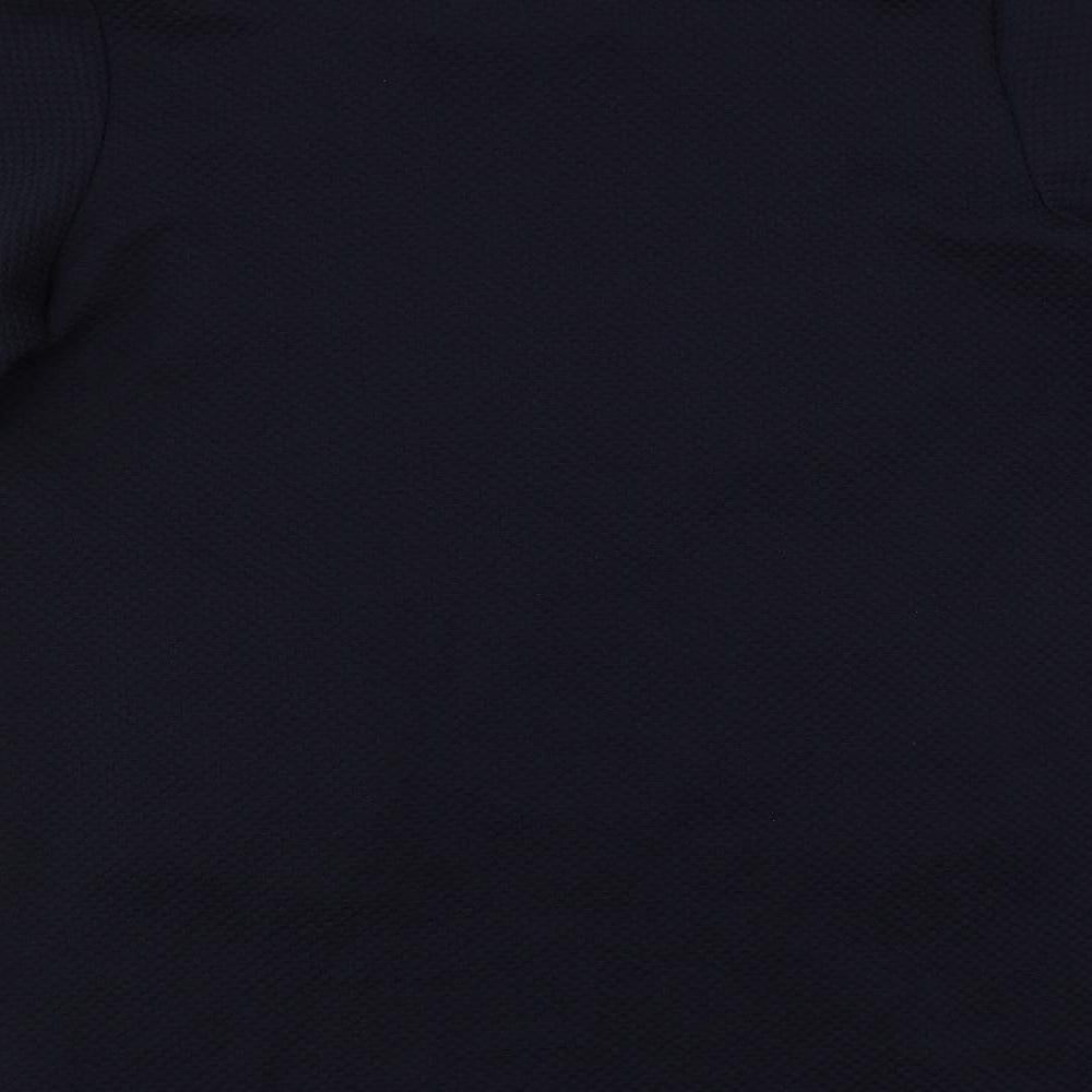 Brand and care label for Principles women’s blue overcoat coat, size UK 16, - open