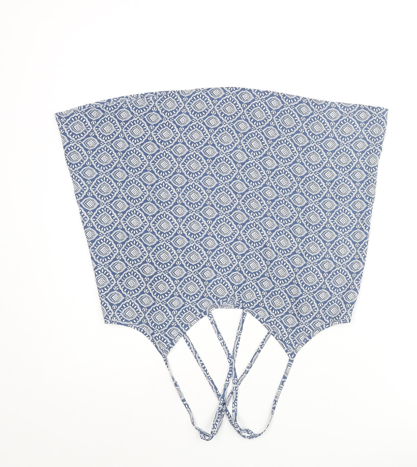 Hollister Womens Blue Geometric Polyester Camisole Blouse Size S V-Neck - Strap Detail