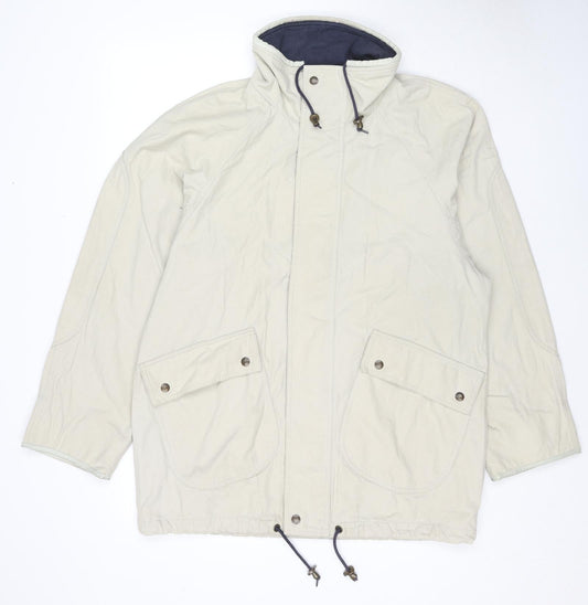 Timberland Mens Beige Bomber Jacket Jacket Size XS Zip