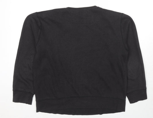 USS Team Womens Black Cotton Pullover Sweatshirt Size M Pullover