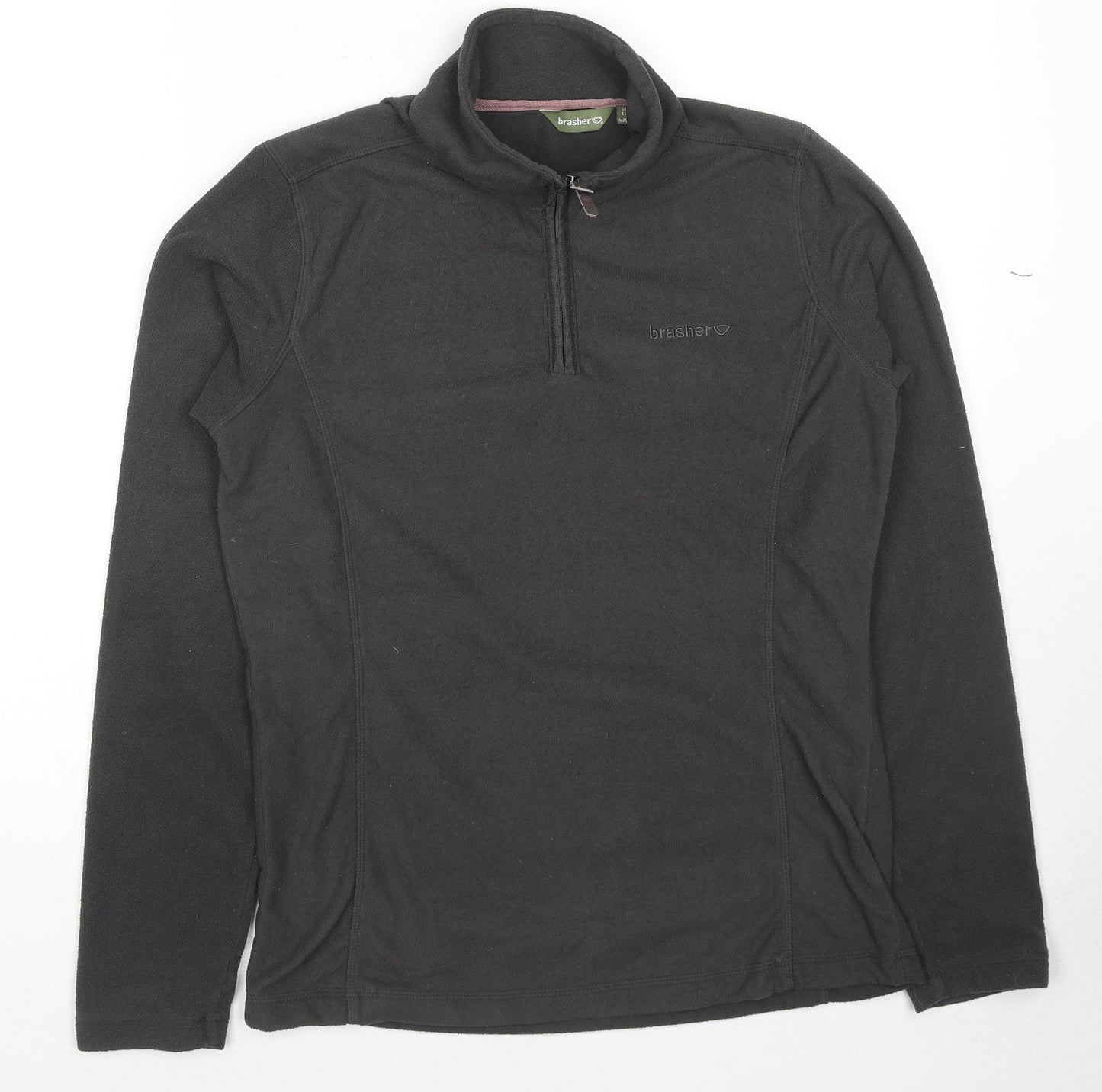 brasher Womens Grey Polyester Pullover Sweatshirt Size 12 Pullover
