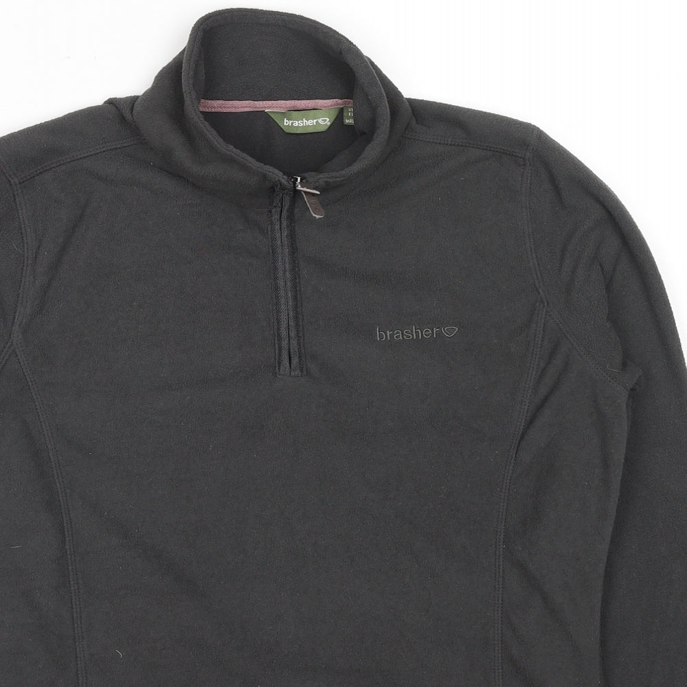 brasher Womens Grey Polyester Pullover Sweatshirt Size 12 Pullover