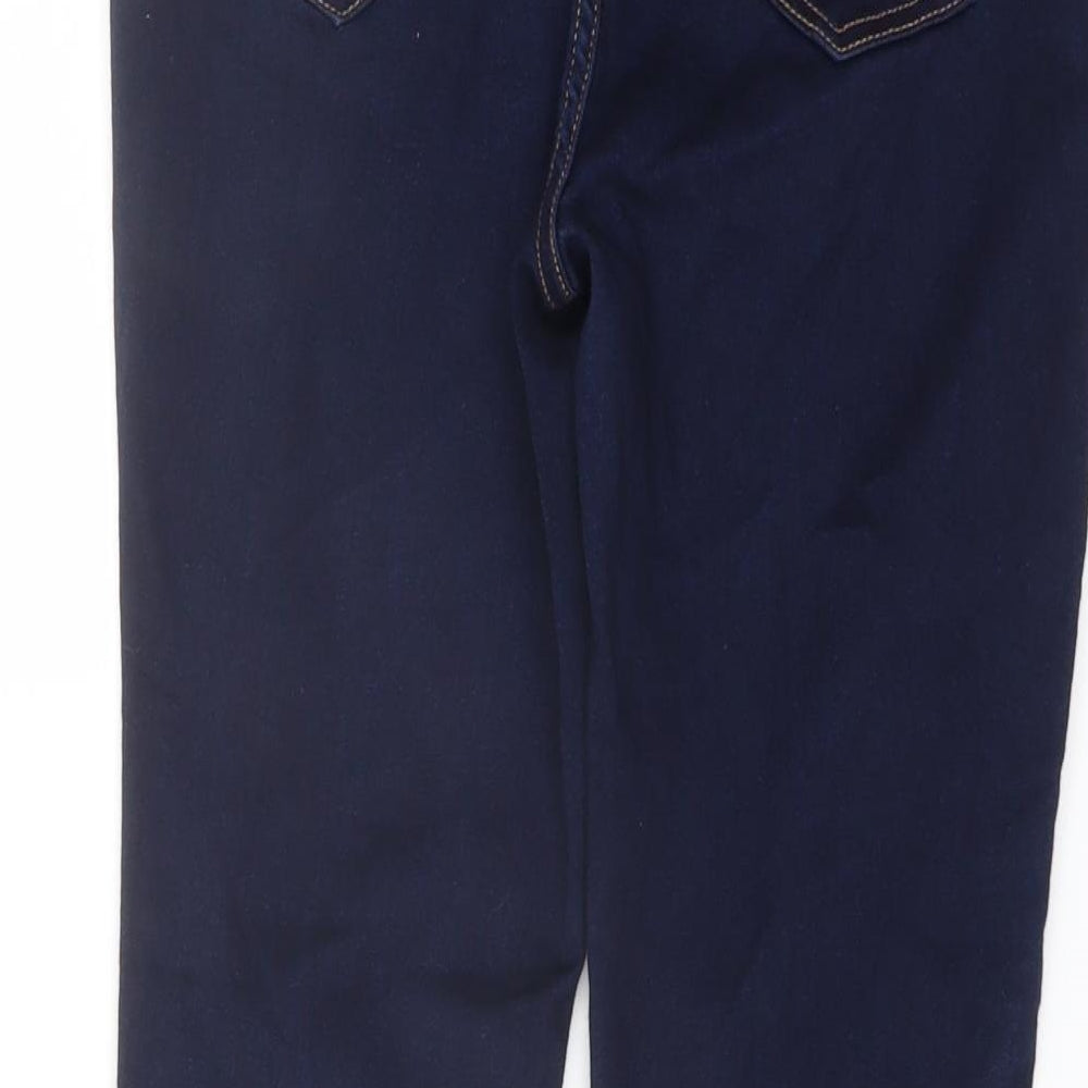 Blue Spice Womens Blue Cotton Straight Jeans Size 26 in L24 in Regular Button