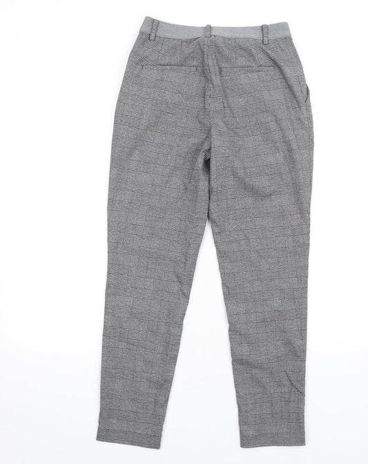 Uniqlo Womens Grey Plaid Polyester Dress Pants Trousers Size XS L28 in Regular
