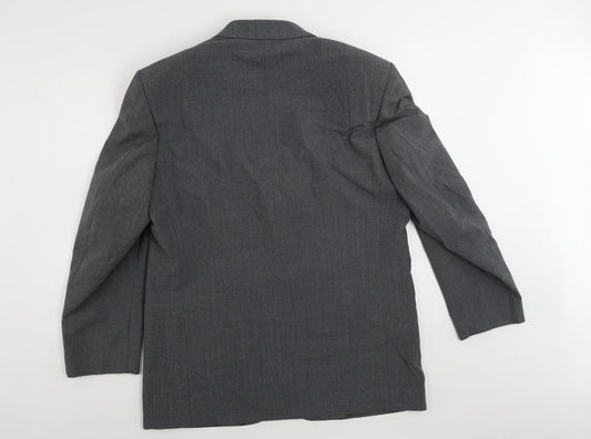 Marks and Spencer Mens Grey Polyester Jacket Suit Jacket Size 44 Regular