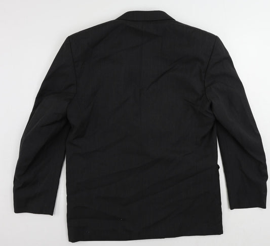 Horne Mens Black Polyester Jacket Suit Jacket Size 42 Regular