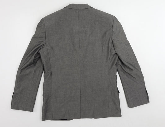Butler & Webb Mens Grey Polyester Jacket Suit Jacket Size 40 Regular