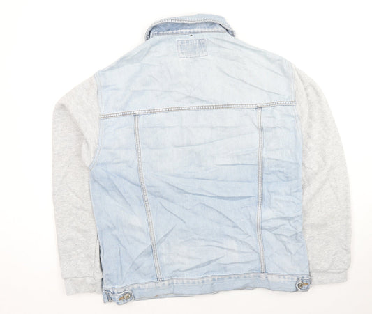 FOREVER 21 Womens Blue Jacket Size M Button