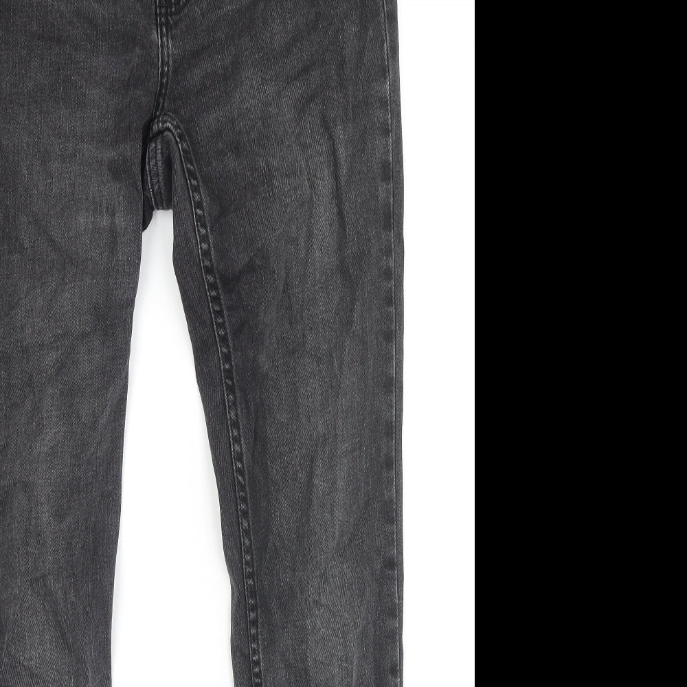 Hollister Mens Black Cotton Skinny Jeans Size 28 in L30 in Regular Zip