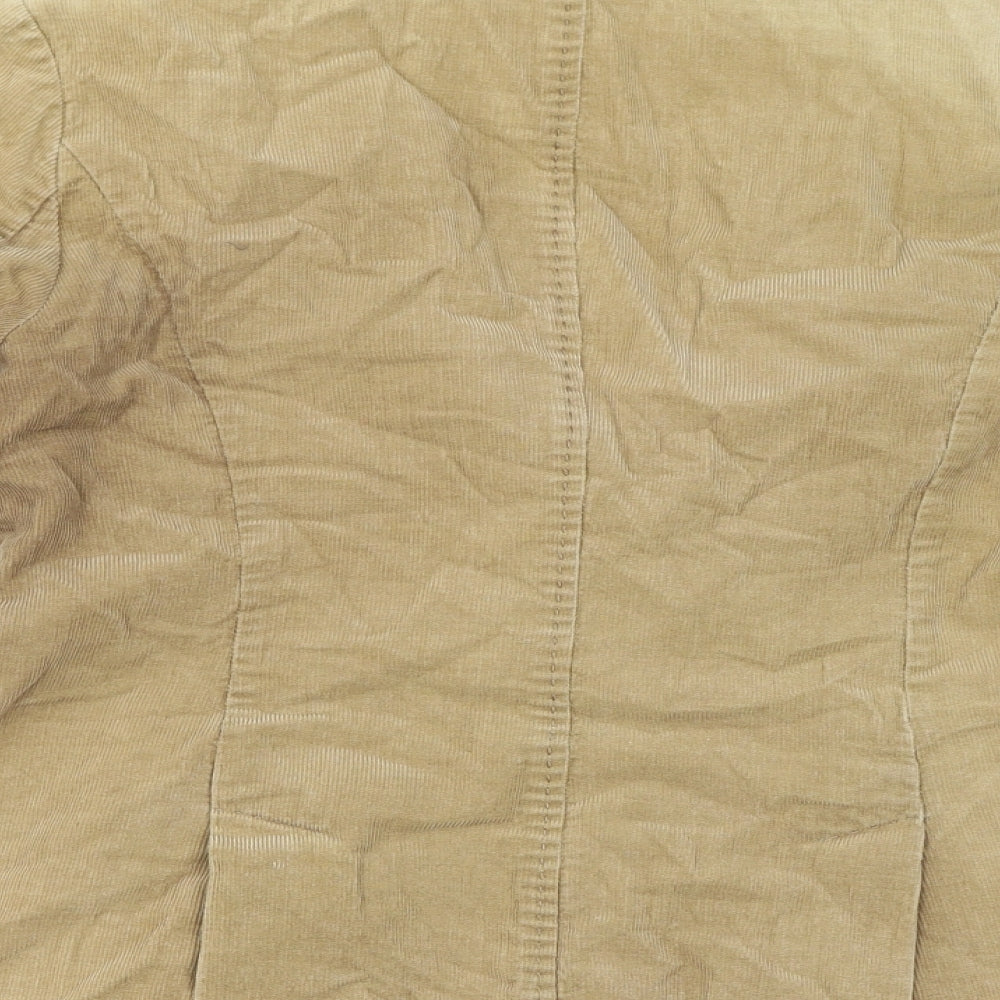 Poetry Womens Brown Cotton Jacket Blazer Size 14