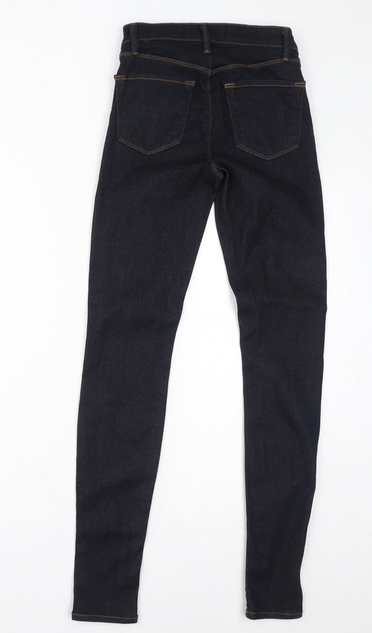 J Brand Womens Blue Cotton Skinny Jeans Size 24 in L30 in Regular Zip