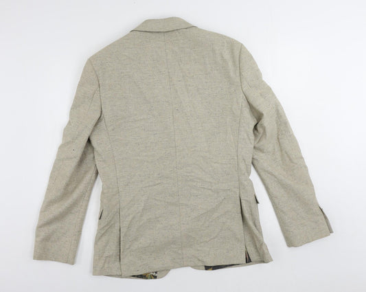 Limehaus Mens Beige Wool Jacket Blazer Size 40 Regular