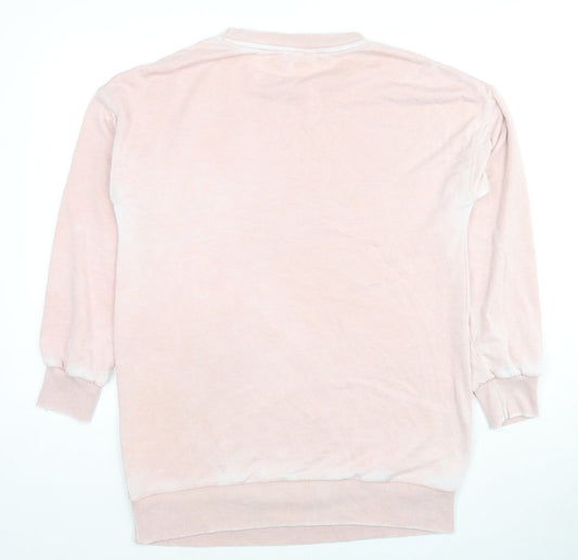 NEXT Womens Pink Cotton Pullover Sweatshirt Size M Pullover - Heart