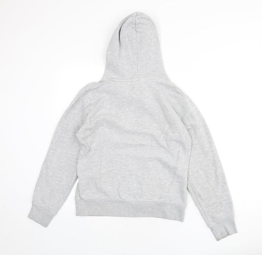 Womens UK S Regular Tresspass Grey Pullover Hoodie