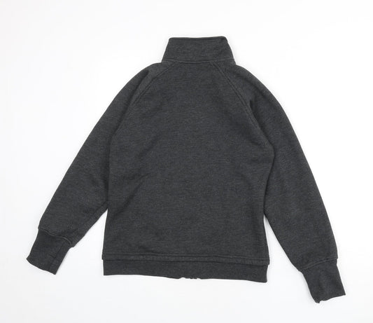 LA Gear Womens Grey Polyester Full Zip Sweatshirt Size 10 Zip